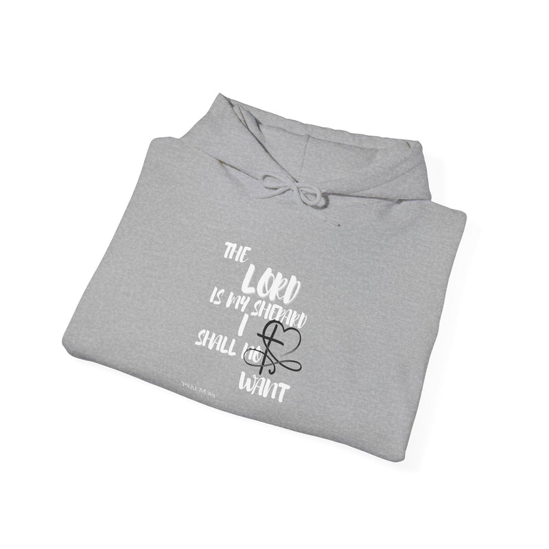 Scripture Hoodie — "The Lord Is My Strength" Faith Graphic Hooded Sweatshirt