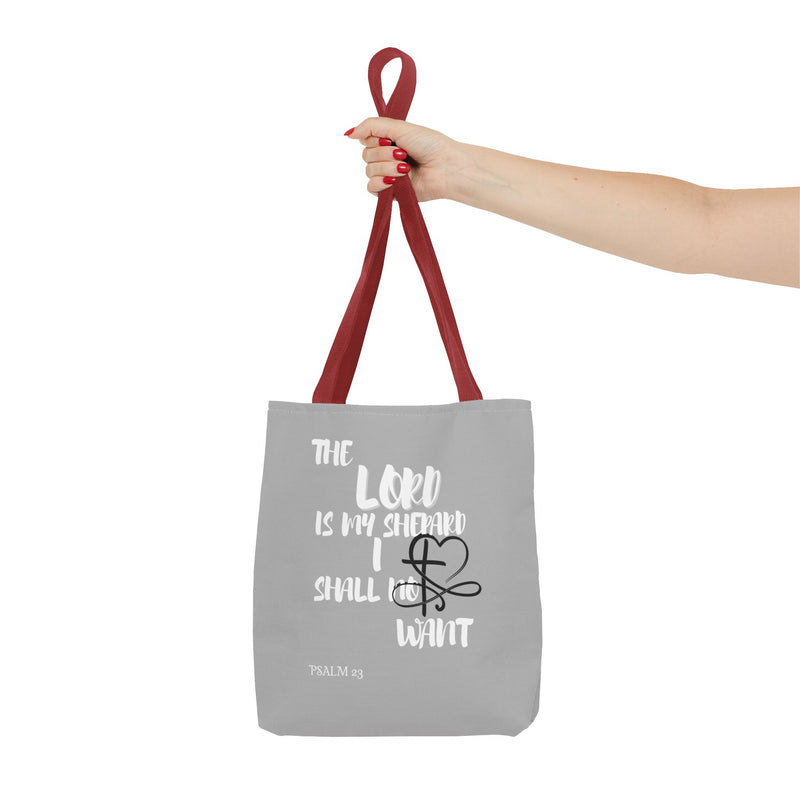 Inspirational Tote Bag - The Lord is My Shepherd Verse