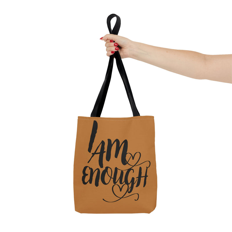 Empowering Tote Bag – "I Am Enough" Statement Bag